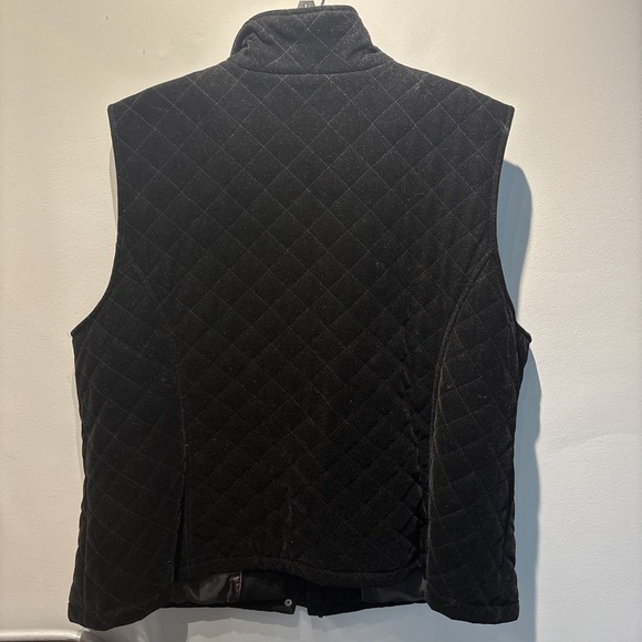 Sag‎ Harbor Quilted Vest Sleeveless Padded Outerwear Black Vest Size XL - Picture 2 of 7